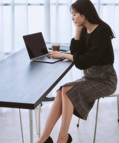 7days Life Styling（セブンデイズライフスタイリング）の「【あったか裏起毛】ウール調ストレッチナロースカート（スーツスカート・レディース・モカ/ブラウン系その他/グレー系その他・LL/S/L/M）」の18枚目の写真