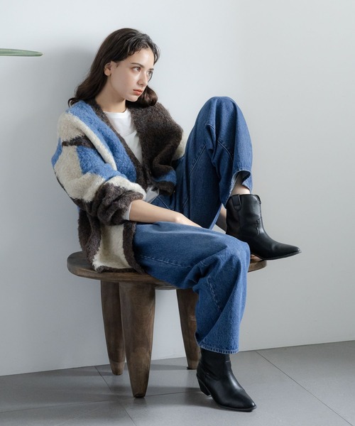 LAKOLE（ラコレ）の「インターシャニットカーディガン / 981606（カーディガン/ボレロ・レディース・イエロー/ブルー・SMALL/MEDIUM）」の5枚目の写真