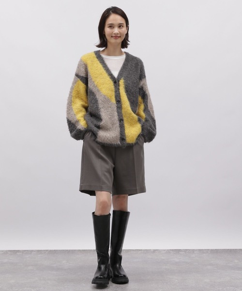 LAKOLE（ラコレ）の「インターシャニットカーディガン / 981606（カーディガン/ボレロ・レディース・イエロー/ブルー・SMALL/MEDIUM）」の6枚目の写真