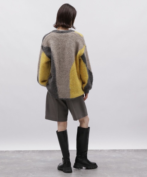 LAKOLE（ラコレ）の「インターシャニットカーディガン / 981606（カーディガン/ボレロ・レディース・イエロー/ブルー・SMALL/MEDIUM）」の8枚目の写真