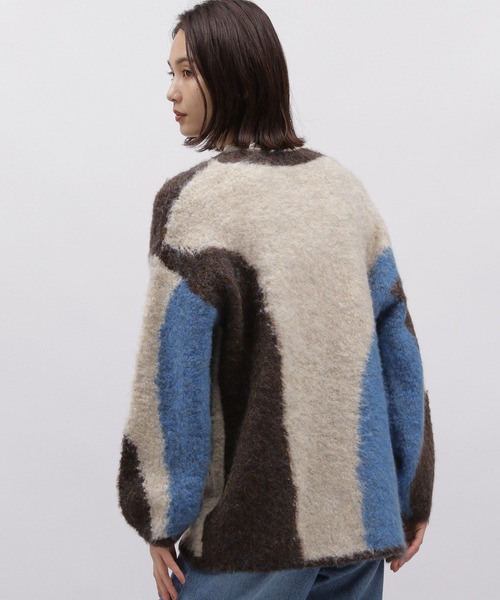 LAKOLE（ラコレ）の「インターシャニットカーディガン / 981606（カーディガン/ボレロ・レディース・イエロー/ブルー・SMALL/MEDIUM）」の17枚目の写真