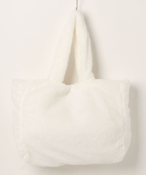 STYLEBLOCK（スタイルブロック）の「フェイクファートートバッグ（トートバッグ・レディース・カーキ/ホワイト/ブラック・FREE）」の8枚目の写真