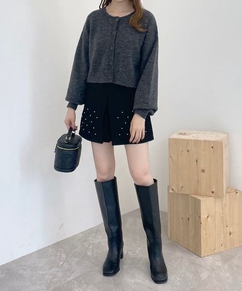 mysty woman（ミスティウーマン）の「パール付きショートパンツ 988047（その他パンツ・レディース・ブラウン/ブラック/ライトベージュ・FREE）」の8枚目の写真