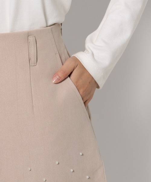 mysty woman（ミスティウーマン）の「パール付きショートパンツ 988047（その他パンツ・レディース・ブラウン/ブラック/ライトベージュ・FREE）」の15枚目の写真