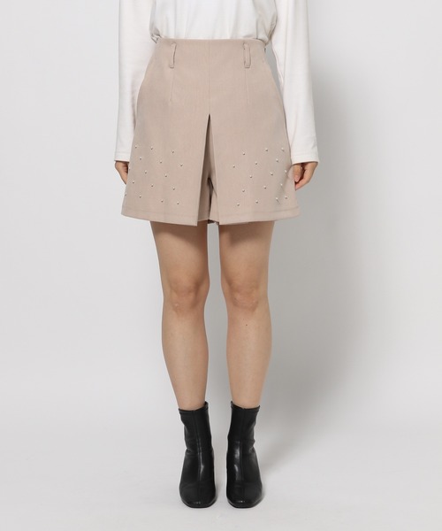 mysty woman（ミスティウーマン）の「パール付きショートパンツ 988047（その他パンツ・レディース・ブラウン/ブラック/ライトベージュ・FREE）」の10枚目の写真