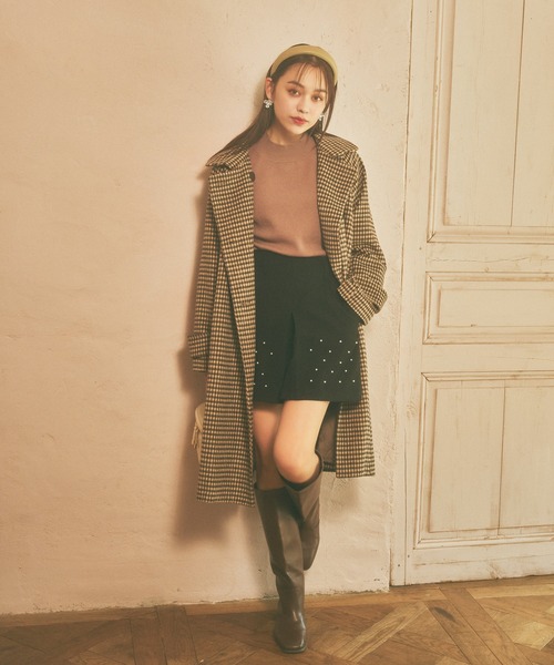 mysty woman（ミスティウーマン）の「パール付きショートパンツ 988047（その他パンツ・レディース・ブラウン/ブラック/ライトベージュ・FREE）」の21枚目の写真