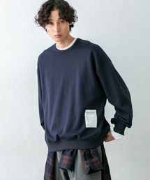 NANO universe | 「HOTEL PALACE(オテル パラス)」グラフィックコットンロングスリーブスウェット(スウェット)