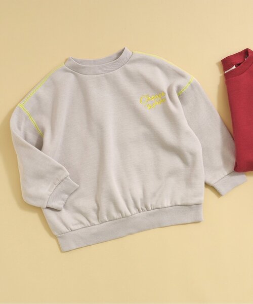 BREEZE（ブリーズ）の「【裏起毛・ユニセックス】あったかスタンダードトレーナー（スウェット・キッズ・ネイビー/レッド/グリーン/ブラウン/ライトグレー・100/140/110/150/120/130/90/80）」の2枚目の写真