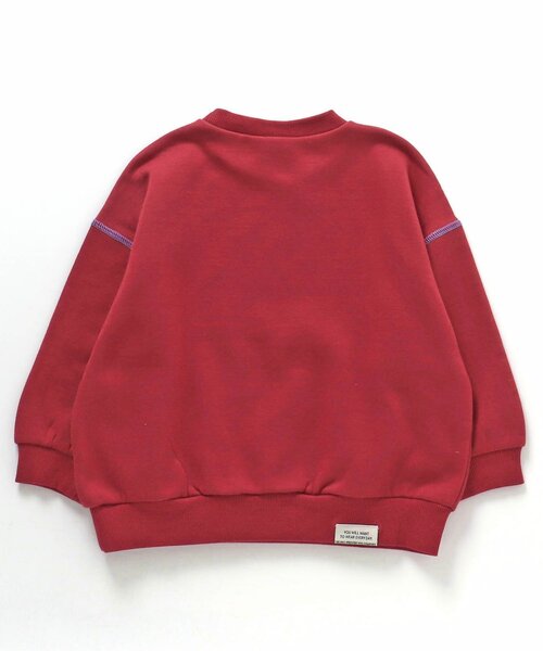 BREEZE（ブリーズ）の「【裏起毛・ユニセックス】あったかスタンダードトレーナー（スウェット・キッズ・ネイビー/レッド/グリーン/ブラウン/ライトグレー・100/140/110/150/120/130/90/80）」の11枚目の写真