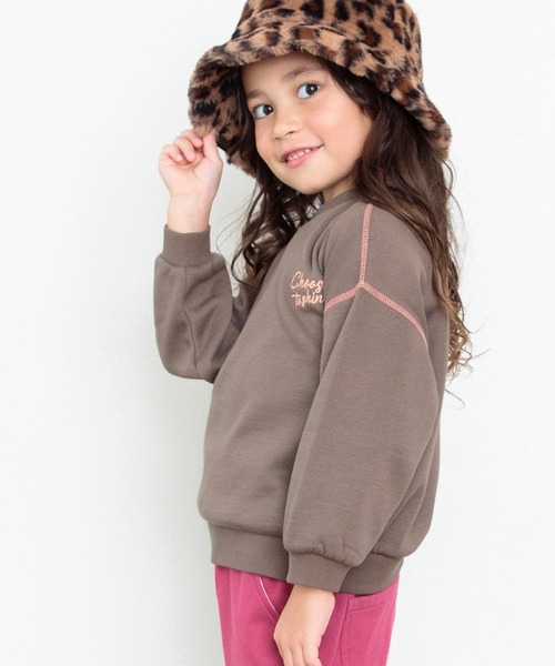 BREEZE（ブリーズ）の「【裏起毛・ユニセックス】あったかスタンダードトレーナー（スウェット・キッズ・ネイビー/レッド/グリーン/ブラウン/ライトグレー・100/140/110/150/120/130/90/80）」の6枚目の写真