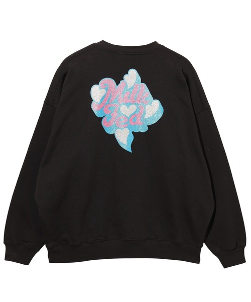 MILKFED.(ミルクフェド)の「GLITTER LOGO SWEAT TOP(スウェット・レディース・ライトピンク/ブラック/オフホワイト・L/M)」の14枚目の写真