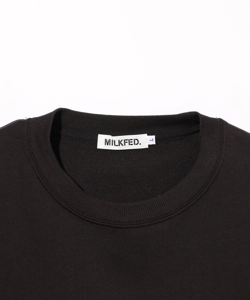 MILKFED.(ミルクフェド)の「GLITTER LOGO SWEAT TOP(スウェット・レディース・ライトピンク/ブラック/オフホワイト・L/M)」の15枚目の写真