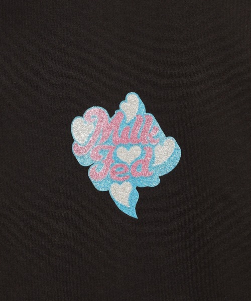 MILKFED.(ミルクフェド)の「GLITTER LOGO SWEAT TOP(スウェット・レディース・ライトピンク/ブラック/オフホワイト・L/M)」の16枚目の写真