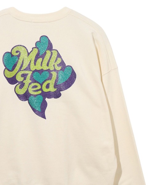 MILKFED.(ミルクフェド)の「GLITTER LOGO SWEAT TOP(スウェット・レディース・ライトピンク/ブラック/オフホワイト・L/M)」の22枚目の写真