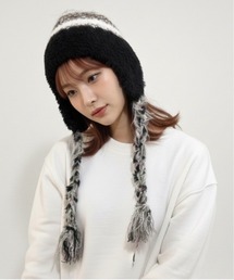 【ミルク】yoli モヘアニットキャップ　23AW RACAL Mohair Knit Watch Cap 1192 モヘアニットワッチ ニットキャップ