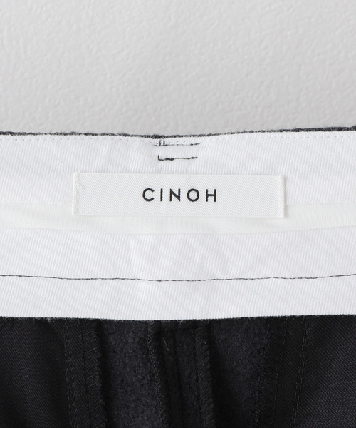 CINOH（チノ）の「【CINOH/チノ 】 WOOL ワイドパンツ（チノパンツ・レディース・チャコールグレー・38/36/34）」の20枚目の写真