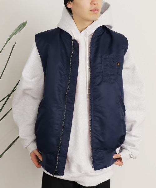 ALPHA INDUSTRIES/アルファインダストリーズ MA-1 DOWN VEST MA-1