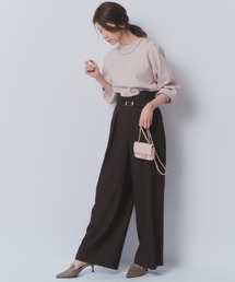 JUSGLITTY（ジャスグリッティー）の「ベルト付ワイドパンツ