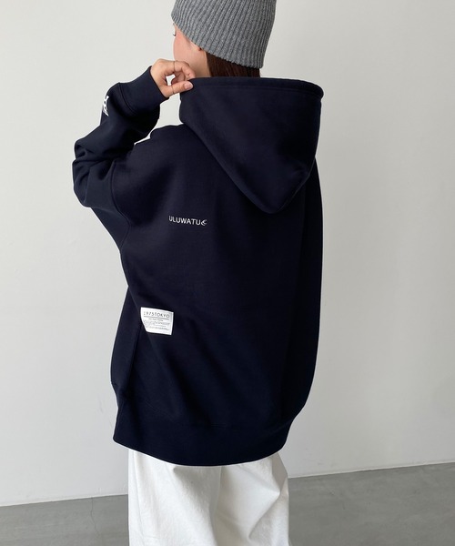 CANAL JEAN（キャナルジーン）の「1975 TOKYO　SLOW起毛パーカー（パーカー・レディース・アッシュ/ネイビー・X-LARGE/LARGE）」の9枚目の写真