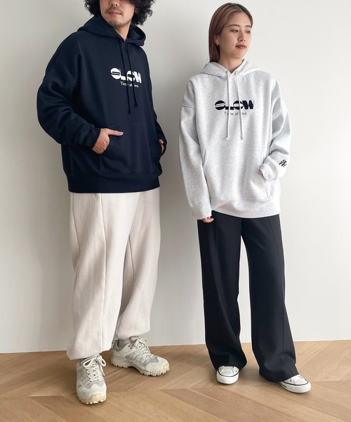 CANAL JEAN（キャナルジーン）の「1975 TOKYO　SLOW起毛パーカー（パーカー・レディース・アッシュ/ネイビー・X-LARGE/LARGE）」の12枚目の写真