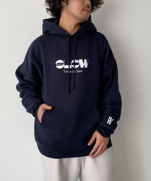 CANAL JEAN（キャナルジーン）の「1975 TOKYO　SLOW起毛パーカー（パーカー・レディース・アッシュ/ネイビー・X-LARGE/LARGE）」の13枚目の写真