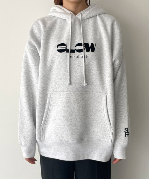 CANAL JEAN（キャナルジーン）の「1975 TOKYO　SLOW起毛パーカー（パーカー・レディース・アッシュ/ネイビー・X-LARGE/LARGE）」の16枚目の写真