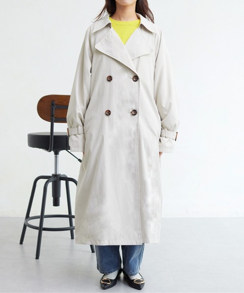 Chez toi(シェトワ)の「BIGシルエットトレンチコート(トレンチコート・レディース・サックスブルー/アイボリー/ベージュ・FREE)」の16枚目の写真