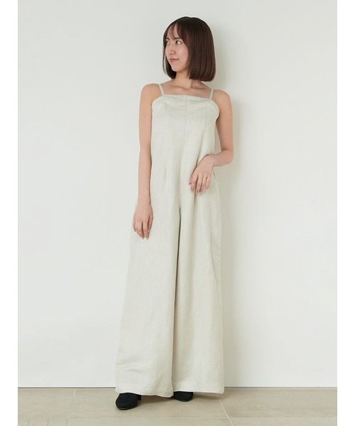 SNIDEL（スナイデル）の「リネンベアオールインワン（ワンピース
