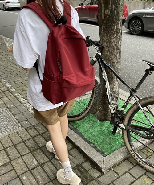 SHEPP(シープ)の「サイドポケット ナイロンバックパック/リュック(バックパック/リュック・レディース・ブラック/アイボリー/バーガンディー・FREE)」の18枚目の写真