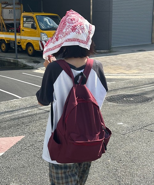 SHEPP(シープ)の「サイドポケット ナイロンバックパック/リュック(バックパック/リュック・レディース・ブラック/アイボリー/バーガンディー・FREE)」の21枚目の写真