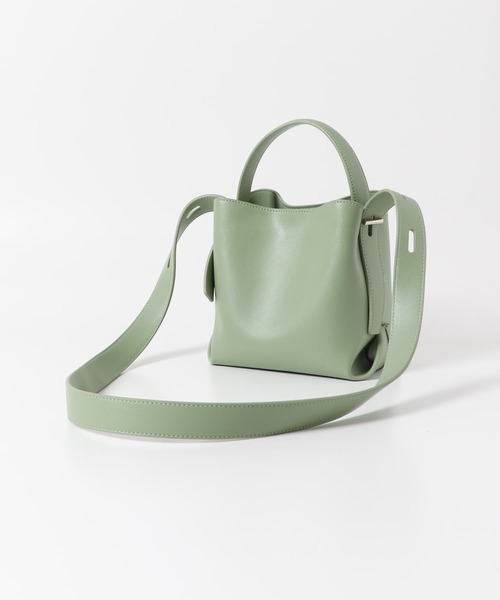 URBAN RESEARCH DOORS(アーバンリサーチドアーズ)の「一枚革風ショルダーバッグ(ショルダーバッグ・レディース・ブラック/ミント・-)」の4枚目の写真
