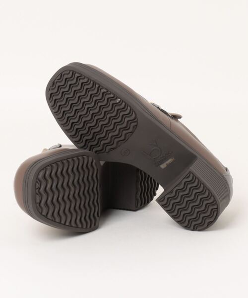 byあしながおじさん（バイアシナガオジサン）の「【Pally by あしながおじさん】 撥水レトロローファー（ローファー・レディース・ブラック/ダークブラウン/ブラック×ホワイト/ライトベージュ/ブラウン・22.5cm/23.5cm/24.5cm/23.0cm/24.0cm）」の7枚目の写真