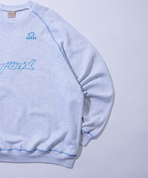 WHO'S WHO gallery(フーズフーギャラリー)の「【KOOKY'N/クーキー】BRONX 3ロゴステッチクルー(スウェット・メンズ・ネイビー/ライトグレー/グレー/チャコールグレー・FREE)」の21枚目の写真