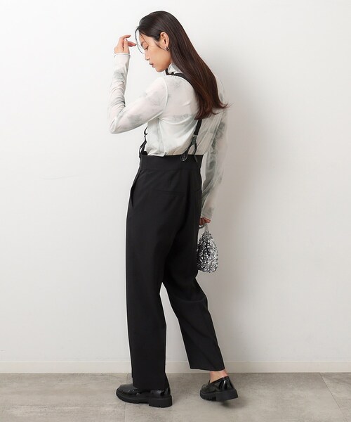 OPAQUE.CLIP（オペークドットクリップ）の「◆シアープリントメロウトップス【ストレッチ/洗濯機洗い可】（Tシャツ/カットソー・レディース・ライトイエロー系4/グレー系3・40/38）」の9枚目の写真