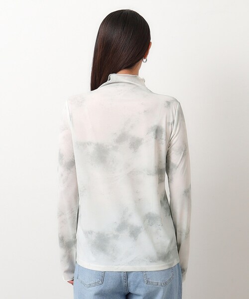 OPAQUE.CLIP（オペークドットクリップ）の「◆シアープリントメロウトップス【ストレッチ/洗濯機洗い可】（Tシャツ/カットソー・レディース・ライトイエロー系4/グレー系3・40/38）」の13枚目の写真