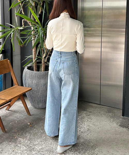 INGNI（イング）の「メローハイネックトップス（その他トップス・レディース・ブラック/その他/オフホワイト/グレー・M）」の9枚目の写真