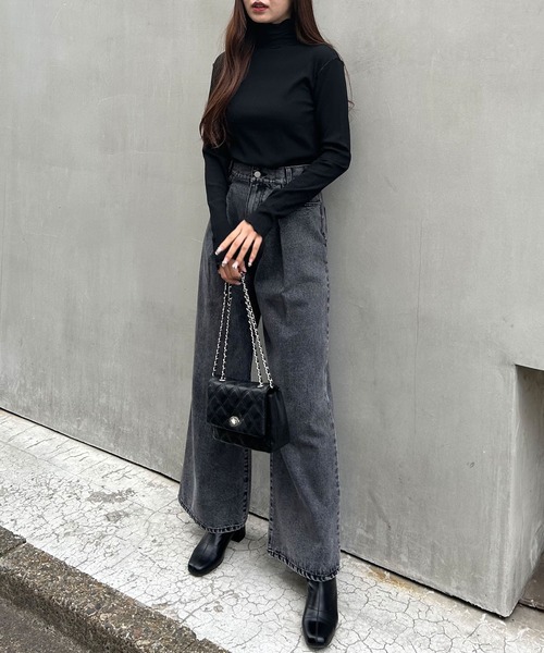 INGNI（イング）の「メローハイネックトップス（その他トップス・レディース・ブラック/その他/オフホワイト/グレー・M）」の13枚目の写真