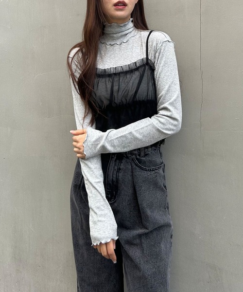 INGNI（イング）の「メローハイネックトップス（その他トップス・レディース・ブラック/その他/オフホワイト/グレー・M）」の15枚目の写真