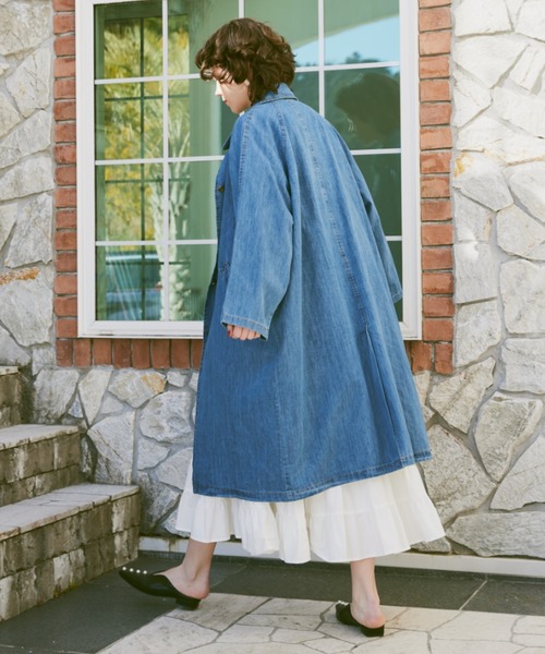 manana suerte（マニャーナスエルテ）の「デニムロングコート（ステン