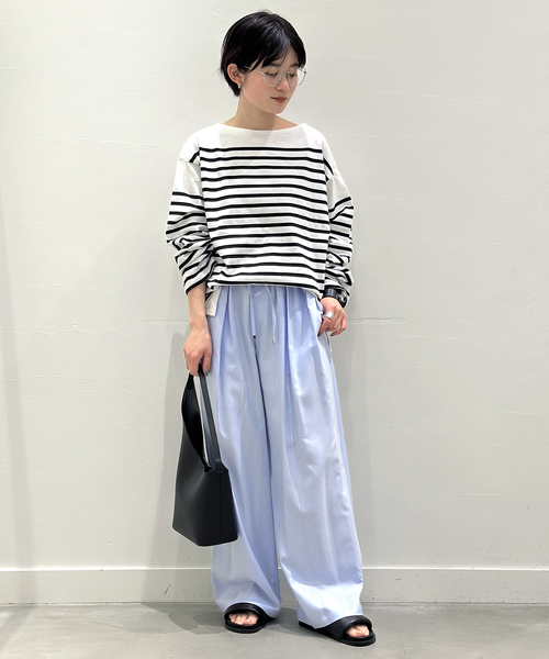 AP STUDIO(エーピーストゥディオ)の「リヨセルオックスイージーパンツ(その他パンツ・レディース・ベージュ/サックスブルー・36/38)」の5枚目の写真