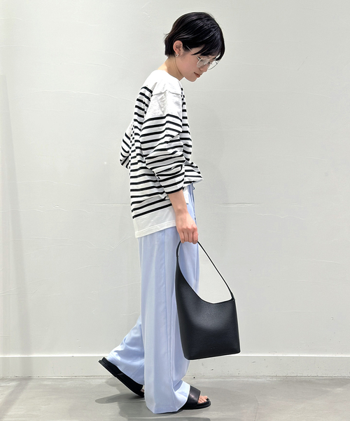 AP STUDIO(エーピーストゥディオ)の「リヨセルオックスイージーパンツ(その他パンツ・レディース・ベージュ/サックスブルー・36/38)」の6枚目の写真