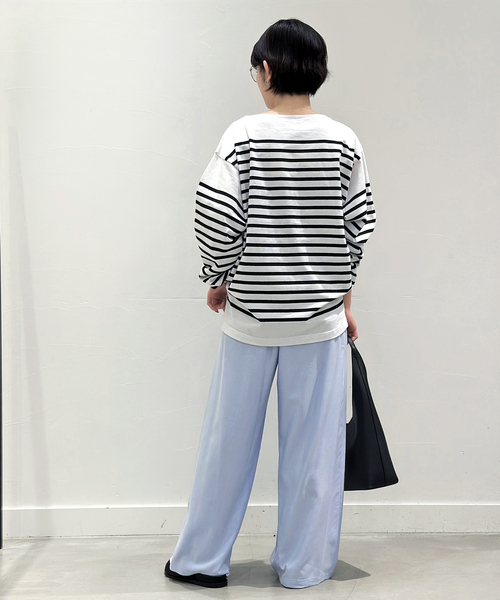 AP STUDIO(エーピーストゥディオ)の「リヨセルオックスイージーパンツ(その他パンツ・レディース・ベージュ/サックスブルー・36/38)」の7枚目の写真