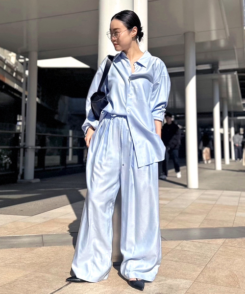 AP STUDIO(エーピーストゥディオ)の「リヨセルオックスイージーパンツ(その他パンツ・レディース・ベージュ/サックスブルー・36/38)」の17枚目の写真