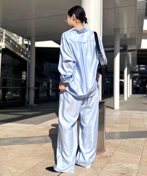 AP STUDIO(エーピーストゥディオ)の「リヨセルオックスイージーパンツ(その他パンツ・レディース・ベージュ/サックスブルー・36/38)」の18枚目の写真