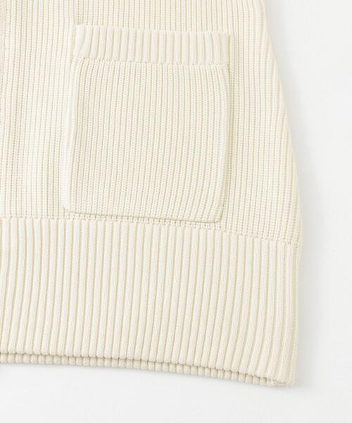 SENSE OF PLACE by URBAN RESEARCH（センスオブプレイスバイアーバンリサーチ）の「ジップニットベスト（ベスト・レディース・アイボリー/レッド/チャコールグレー・ONE）」の6枚目の写真