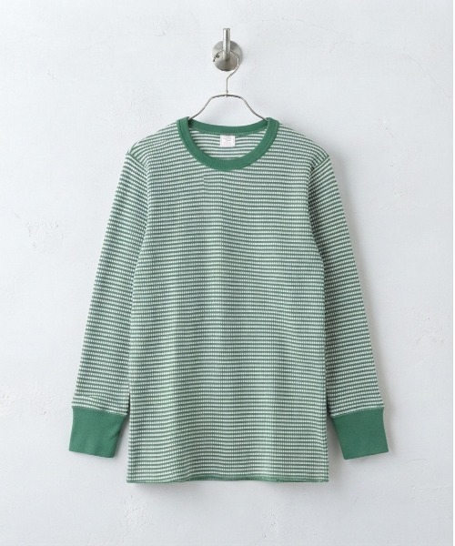 JEMORGAN(ジェーイーモーガン)の「【JEMORGAN / ジェーイーモーガン】ワッフルクルーネックボーダーロングスリーブTシャツ パック(Tシャツ/カットソー・メンズ・ワイン/グレー/ネイビー/グリーン/チャコールグレー/ナチュラル・XL/L/M/S)」の5枚目の写真