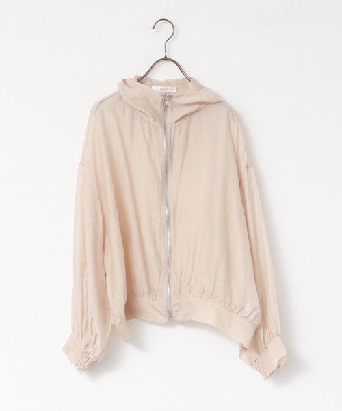 hunch（ハンチ）の「【WEB限定/別注】シアー バルーンスリーブ パーカー（シャツ/ブラウス・レディース・グリーン/ベージュ/ホワイト/ブラック・FREE）」の7枚目の写真