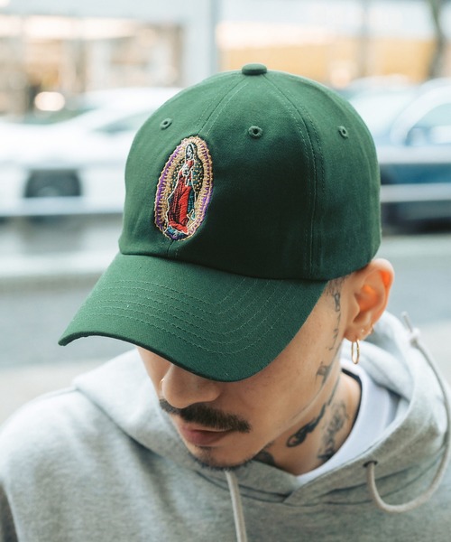 Subciety（サブサエティ）の「LOW CAP-SKULL MARIA-（キャップ・メンズ・ホワイト/グリーン/ブラック・FREE）」の3枚目の写真