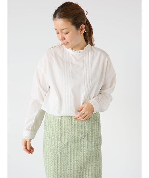 Lugnoncure(ルノンキュール)の「【イージーケア】柄アソートフリルブラウス(シャツ/ブラウス・レディース・ブルー/オフホワイト/ブラック・F)」の4枚目の写真