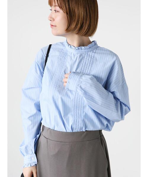 Lugnoncure(ルノンキュール)の「【イージーケア】柄アソートフリルブラウス(シャツ/ブラウス・レディース・ブルー/オフホワイト/ブラック・F)」の7枚目の写真